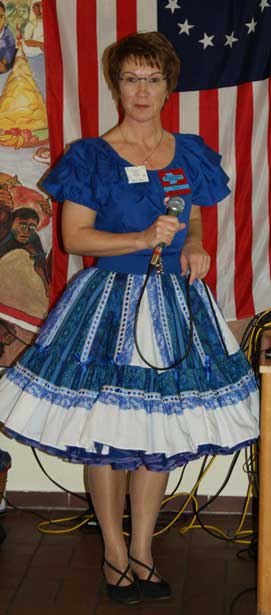 Unsere Clubcallerin Petra Burg